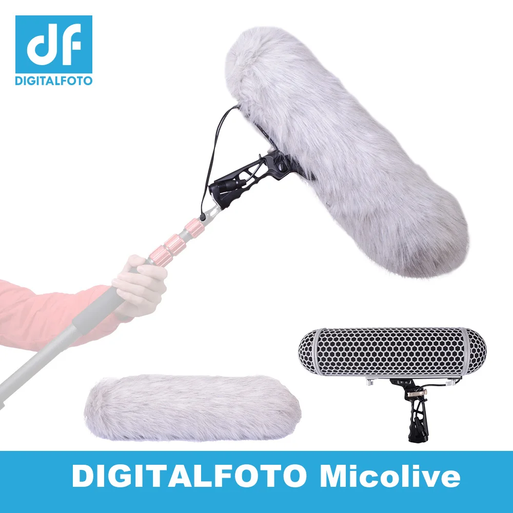 

DIGITALFOTO Blimp Microphone wind protect Cage Windshield Shock Mount Suspension System for RODE series Microphone VS RODE BLIMP