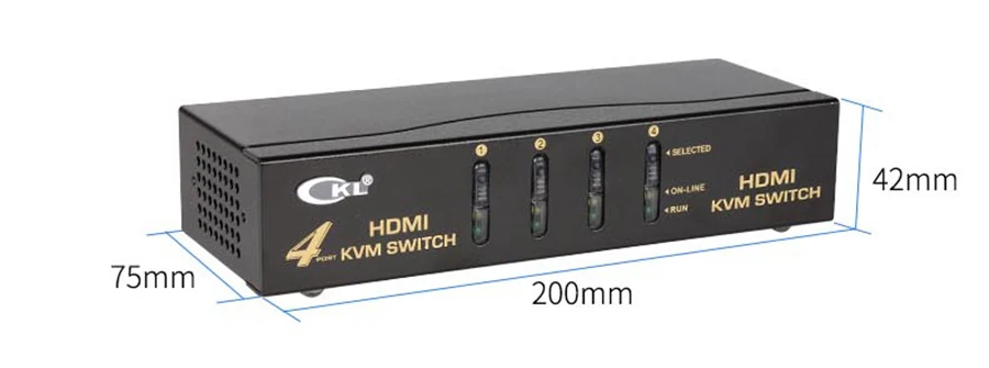 USB HDMI kvm-переключатель 4 Порты и разъёмы автоматического сканирования 1080 P 3D, монитор компьютера клавиатура Мышь коммутатор для
