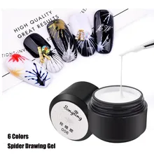 Nail Cobweb Gel Creative Wire Drawing Spider Nail Gel Point To Line Painting Gel Lacquer Varnish Nail Art Gel Polish