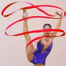 4M Dance Ribbon Gym Rhythmic Gymnastics Art Gymnastic Ballet Streamer Twirling Rod
