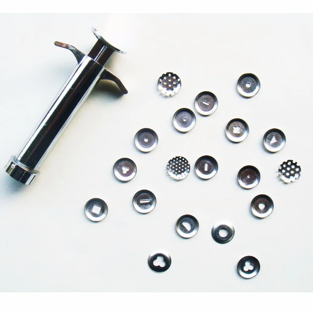 

19 Disc mould Polymer Clay tool Fondant Kit Stainless Steel Extruder Craft Tool Gun Sculpey Sculpting tool Sugarcraft Tool