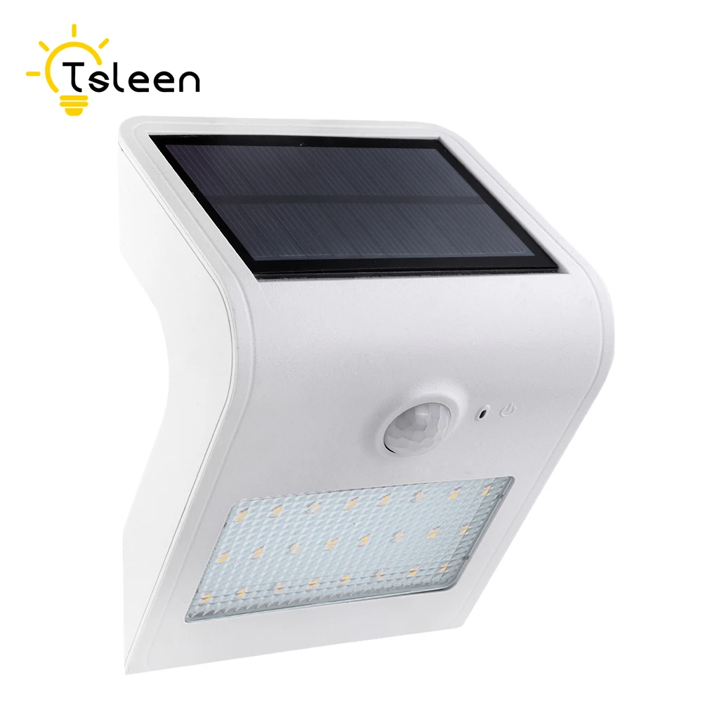 TSLEEN 1/2/4 шт. затемнения Солнечный свет 24leds солнечной лампы белый 6000 К наружного освещения движения PIR Сенсор проход забор лампы