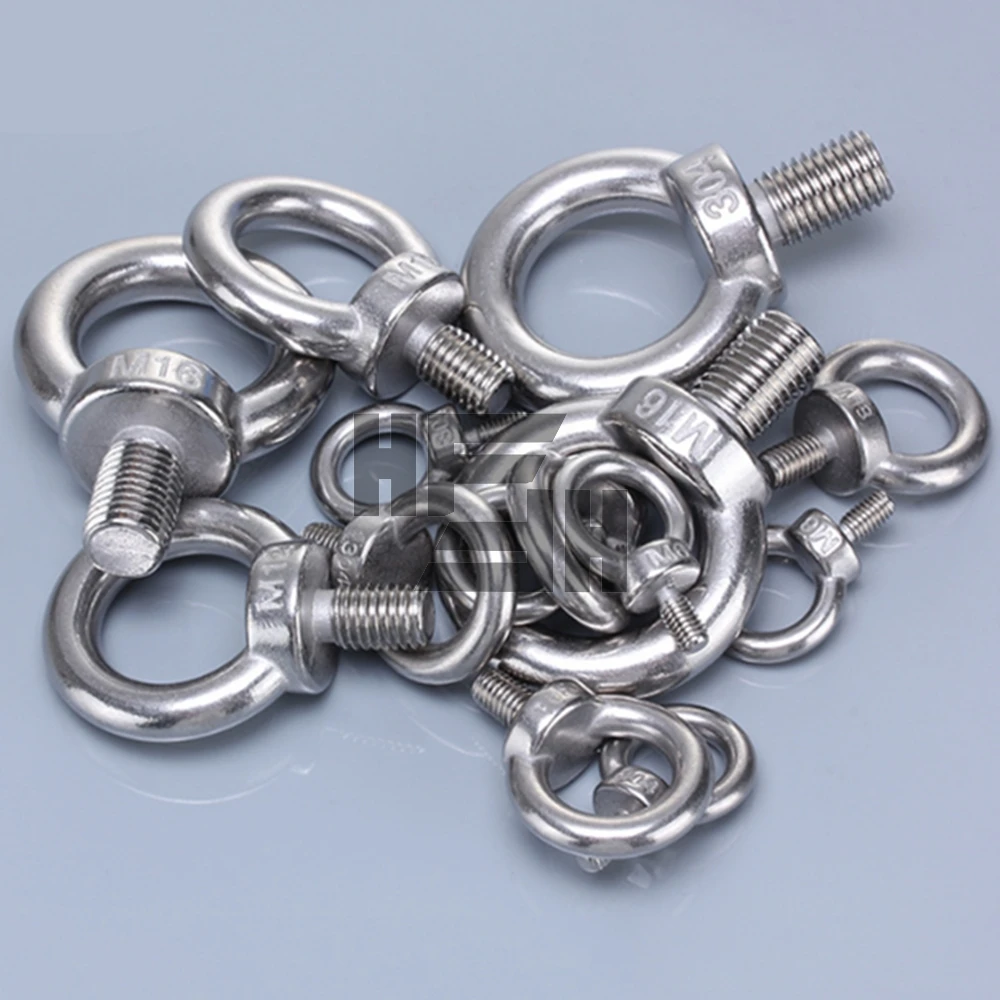 Buy 304 stainless steel eyebolt ring nut circle screw