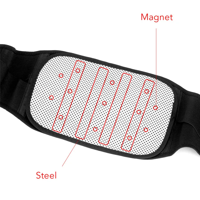 Эластичный пояс для поддержки талии, четыре стали, защита пластины, турмалин, САМОНАГРЕВАЮЩАЯСЯ магнитная терапия, поясничный массажный Поддерживающий Пояс