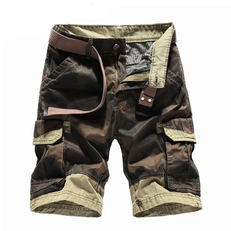 Men's Military Cargo Shorts Cool Summer Men Casual Cotton Tactical Camo ...