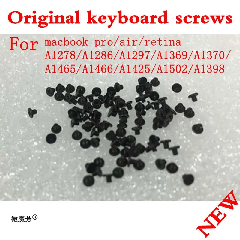  500pcs/Lot  Keyboard Screw Screws For Macbook Air Pro Retina A1369 A1466 A1370 A1465 A1278 A1286 A1