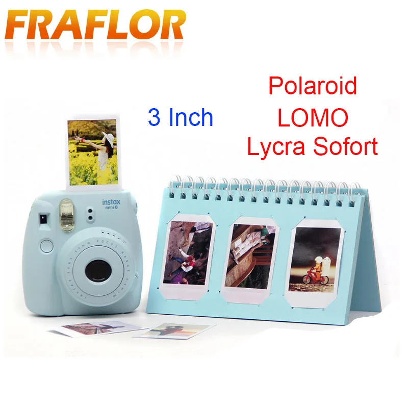 Interleaf Тип 3 дюймов Цвет карты фотоальбом книги для цифровой фотокамеры Fuji Polaroid LOMO Leica Sofort мини Чехол для фотографий в альбоме аксессуары