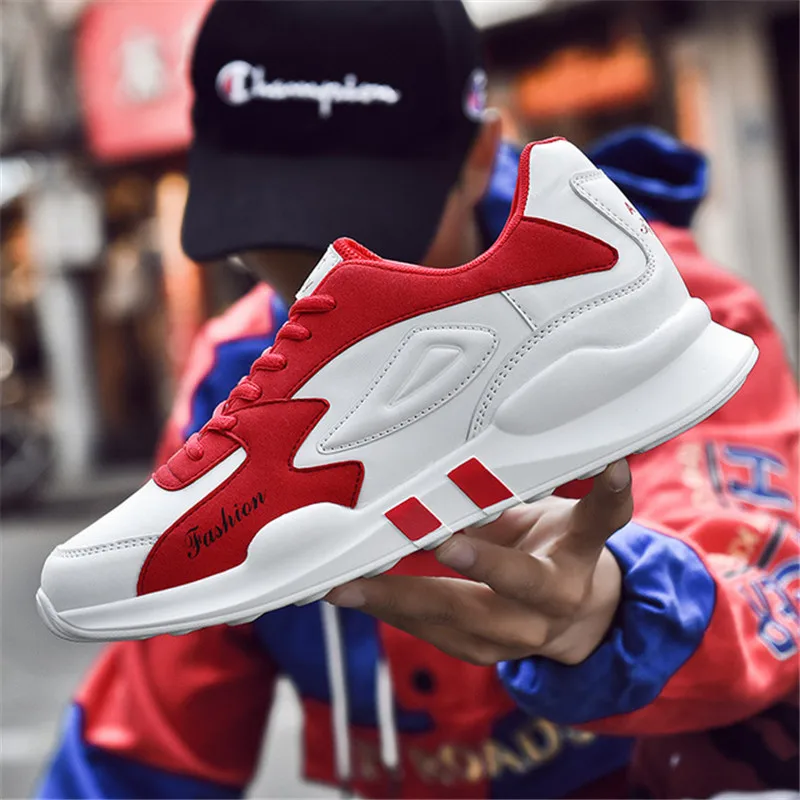 

2019 New Brand Men's Casual Shoes Walking Sneakers Non-slip Flat Leather Shoes Outdoor Zapatos Hombre Sapatos Male Walking Shoes