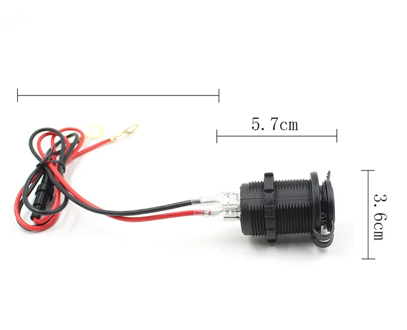 Водонепроницаемый Автомобильный мотоцикл прикуриватель разветвитель разъем DC 5 В 2.1A двойной USB автомобильный адаптер питания зарядное устройство для телефона# YL6
