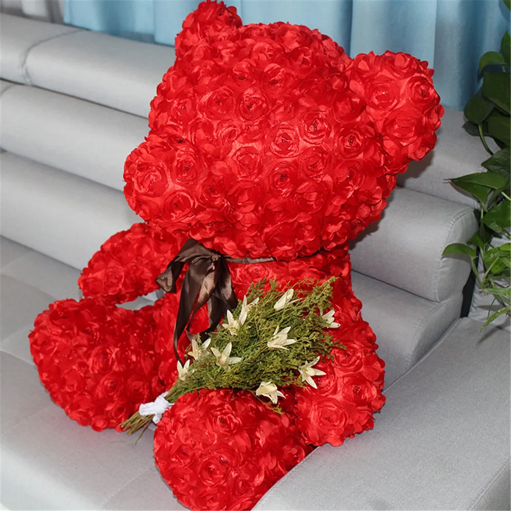 Fancytrader Red Rose Teddy Bear Toy Nice Quality Big Bear Teddy Doll 70cm 28inch for Kids Adults Gifts7