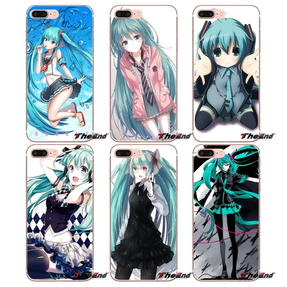 

For HTC One M7 M8 A9 M9 M10 E9 Plus Desire 630 530 626 628 816 820 Motorola G G2 G3 Anime Girl Hatsune Miku vocaloid Soft Case