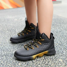 Детские баскетбольные кроссовки, спортивные кроссовки с Lebrones Zoom, кроссовки LBJ XV, детские кроссовки для мальчиков и девочек Max 39