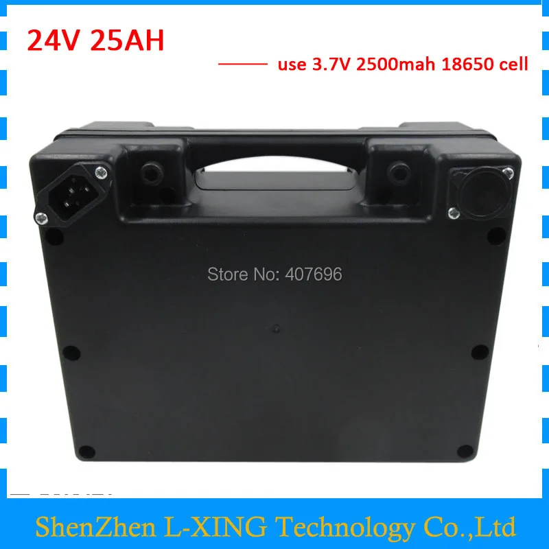 

Free customs fee 24V 25AH li-ion Wheelchair battery 24 V 25AH Electric bike battery with waterproof Case 30A BMS with 3A Charger