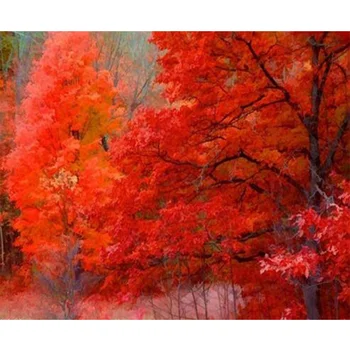 

Diy Diamond Painting Tree Scenery Full Rhinestone Diamonds Cross Stitch Crystal Mosaic Landscape Crafts Home Decor Y653