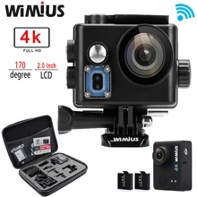 Wimius Q6/Q6 + 4 К WIFI Действий Камеры Мини Спорт Шлем Cam Full HD 1080 P 60FPS 16 MP 2.0 “перейти Водонепроницаемый 60 М Pro Открытый Deporte