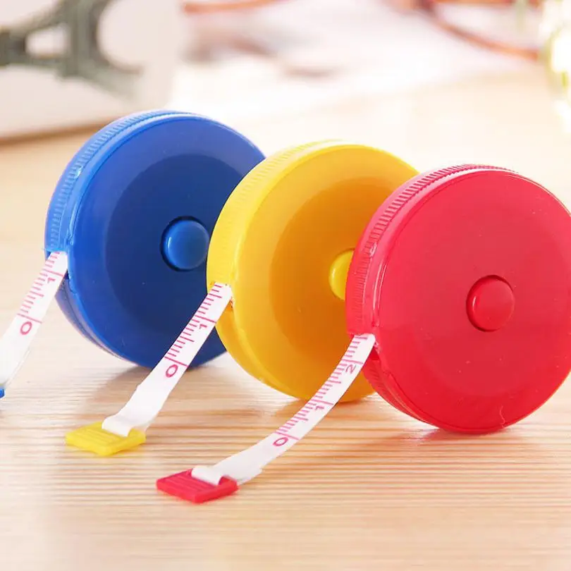 

1x Random Color Retractable Tape Measure Sewing Dieting Tapeline Ruler Tiny Tool Wonderful3.06