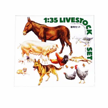

OHS Tamiya 35128 1/35 Livestock Set Miniatures Assembly Military figures Model Building Kits G