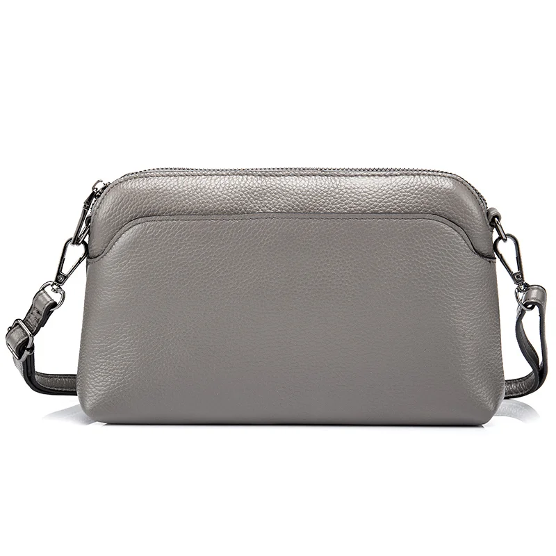 COMFORSKIN бренд Bolsas Feminina Большая вместительная женская сумка-мессенджер Новое поступление Роскошная натуральная кожа женская сумка - Цвет: Grey