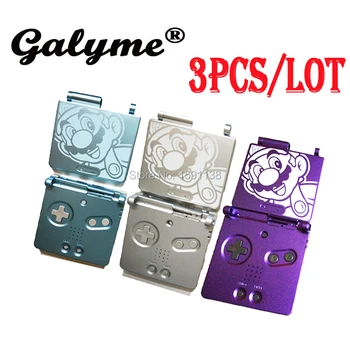 

3PCS/LOT Uncle Tube Pattern Plastic Housing Shell Case Part Fit NintendoGameboy Advance SP for GBA SP Plastic Cover Boy Console
