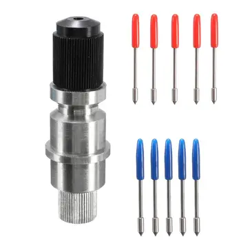 

CB09 CB09U Graphtec Blade Holder Base with 10pcs Graphtec Blade Vinyl Cutter Plotter Cutting Blades 45/ 60 Degree