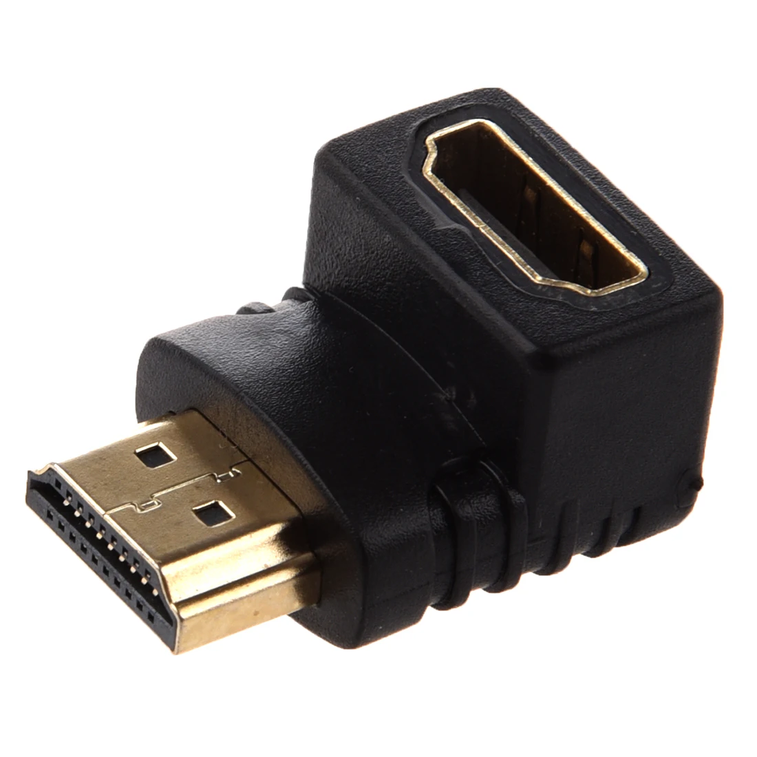 Адаптер HDMI 90 градусов под прямым углом l-типа(снизу) черный