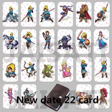 22PCS NTAG215 Game NFC Cards New 4 Hero Data Tag 20 heart Wolf Link For Zelda Breath of the wild NS Switch