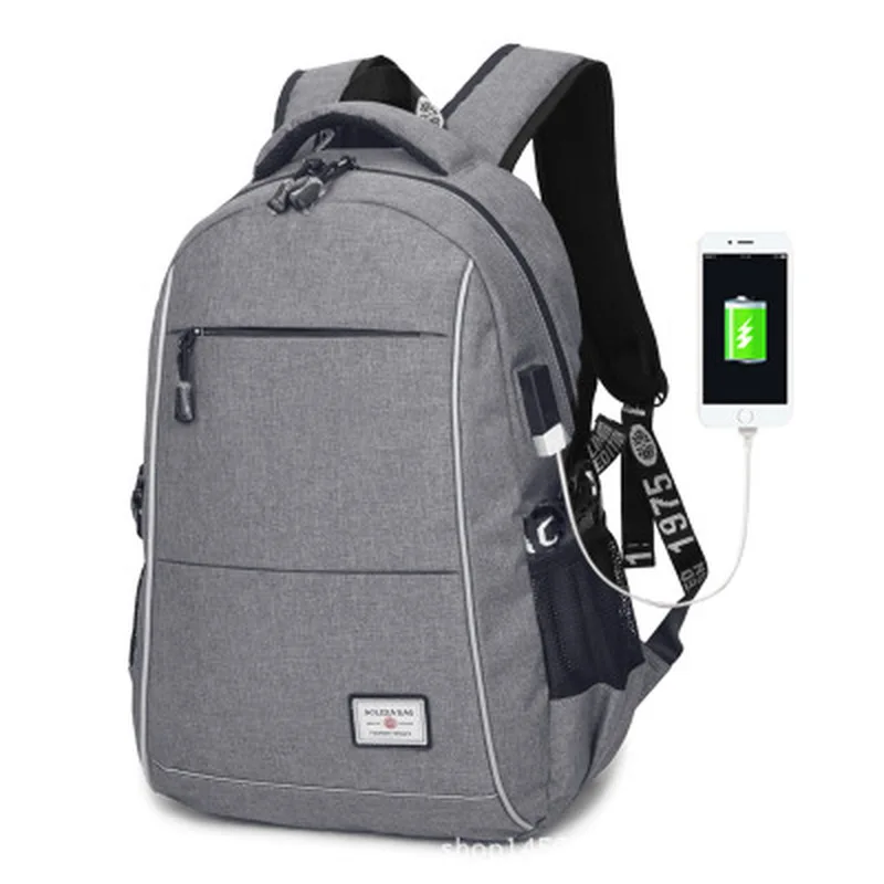 

2018 New Design Casual Solid Color Oxford Unisex Backpack Stylish Multi-functional Large-capacity Student Bag Laptop Backpack
