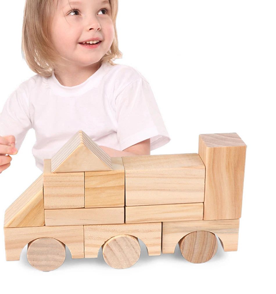 100 PcsLot Environmental Wooden Building Blocks Set Toys for Children Wooden Rainbow Educational Toy Montessori Stacking Cubes (6)
