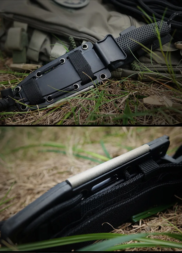 HX нож для выживания на открытом воздухе D2 стальной высокопрочный маленький прямой нож для самообороны