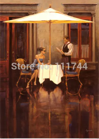 

Aperitif Vignette Brent Lynch painting on Canvas Landscape Painting modern art Home Decor High quality Hand painted
