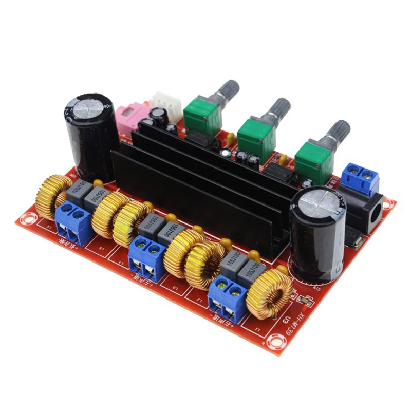 Beste TPA3116D2 2.1 High Power Digitale Audio Versterker DC12 24V 2*50 w + 100 w TPA3116 Subwoofer Stereo Versterkers board