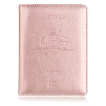 Горячая RFID держатель для паспорта путешествия для Австралии кожаный протектор Обложка для паспорта для бизнеса кредитный держатель для карт чехол