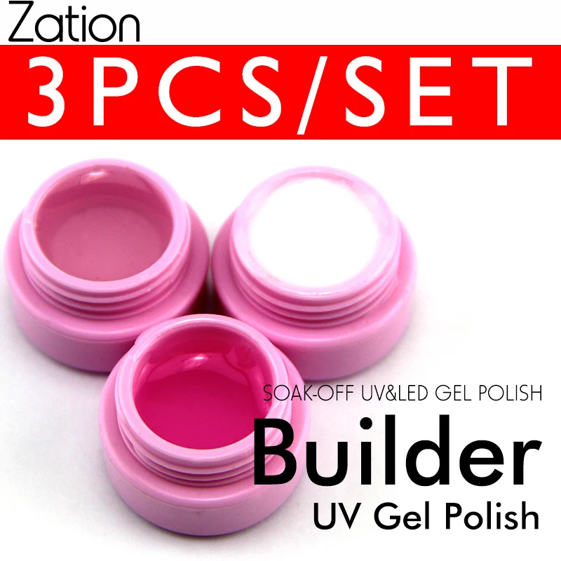 

Zation Nail Art Varnish Builder Gel for Extending Nail LED Builder Gel for Nail Extensions Finger Extension UV Gel Polish