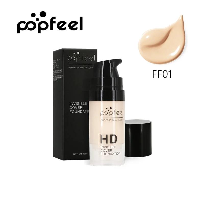 

4 Colors Invisible Cover Foundation Moisturizing Concealer Oil Control Nude Make up Cream Waterproof Face Makeup Cosmetics New