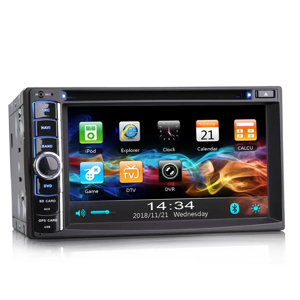 Erisin ES790U 6 2 &quot2 din автомобильный DVD 3G GPS RDS Bluetooth DVB T2 iPhone SWC USB DVR IN|Мультимедиаплеер для