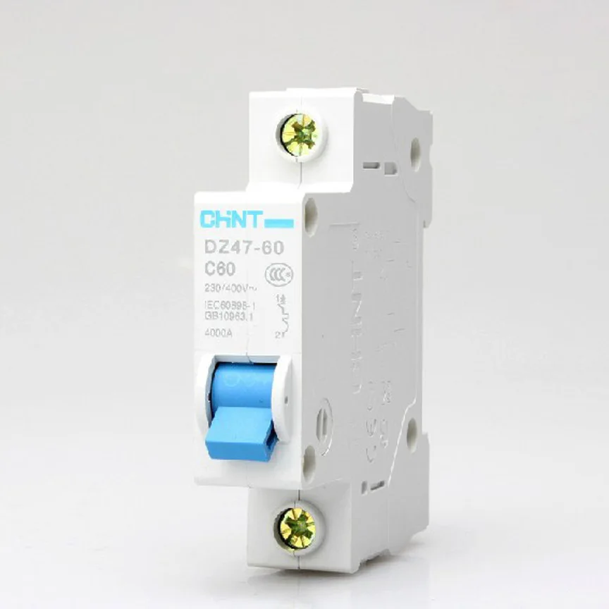 Household Circuit Breaker Air Switch DZ47 1P 60A Circuit Breaker C60
