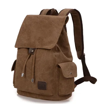 

032318 new hot man canvas travel backpack student school bag