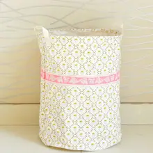 Большой Postral стиль свежие цветы корзина для грязного белья белье хлопок хранения бочки домашний мешок для мелких предметов сумки для игрушек