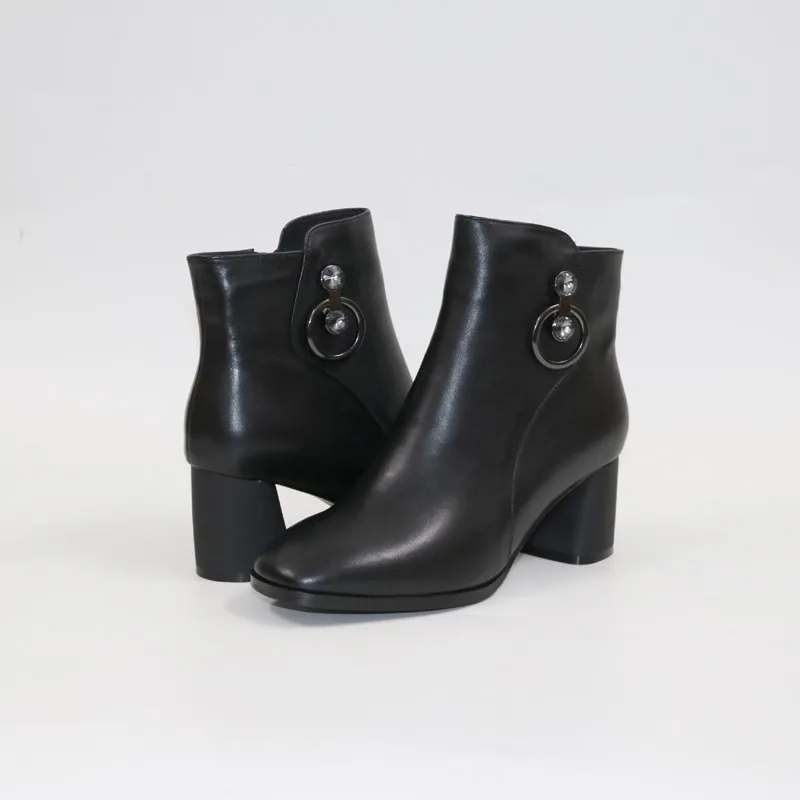 

High heel boots Leather boots High quality comfortable high heeled women's Boots