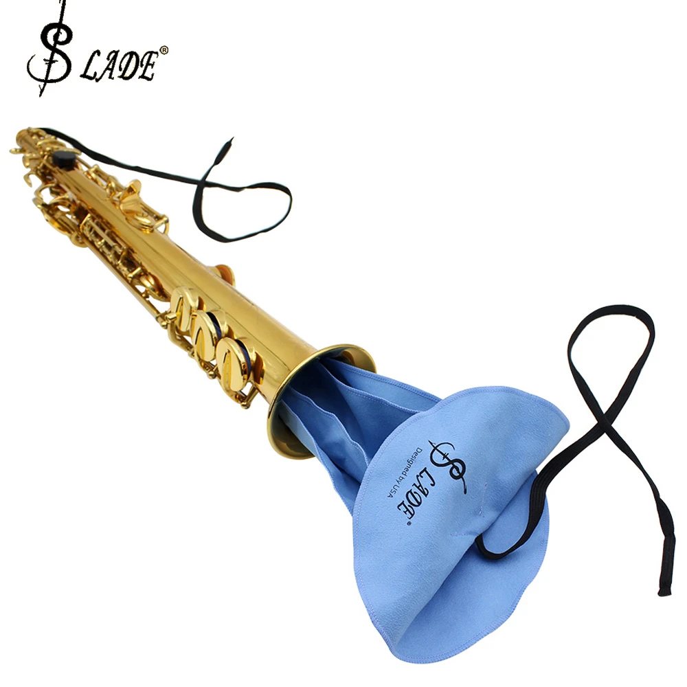 Andoer Clarinet Piccolo Flute Sax Saxphone Cleaning Cloth for Inside Tube Blue