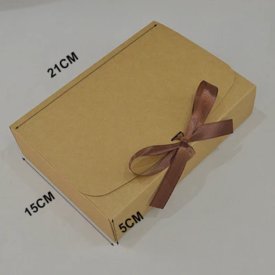 10 шт большая подарочная коробка упаковочная бумажная коробка с лентой белая черная крафт-бумага большая подарочная коробка с логотипом большие упаковочные коробки Прямая поставка