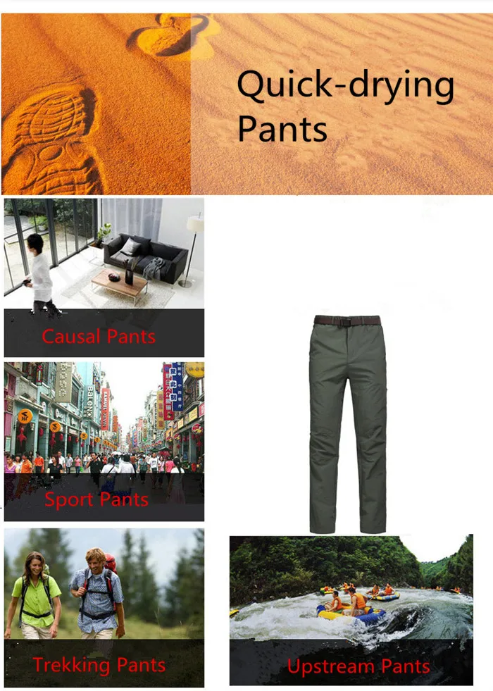 Clorts Hiking Pants Outdoor Quick Dry Pants Men Breathable Tactical Waterproof Pants Summer Walking Pants Trekking Pants (11)