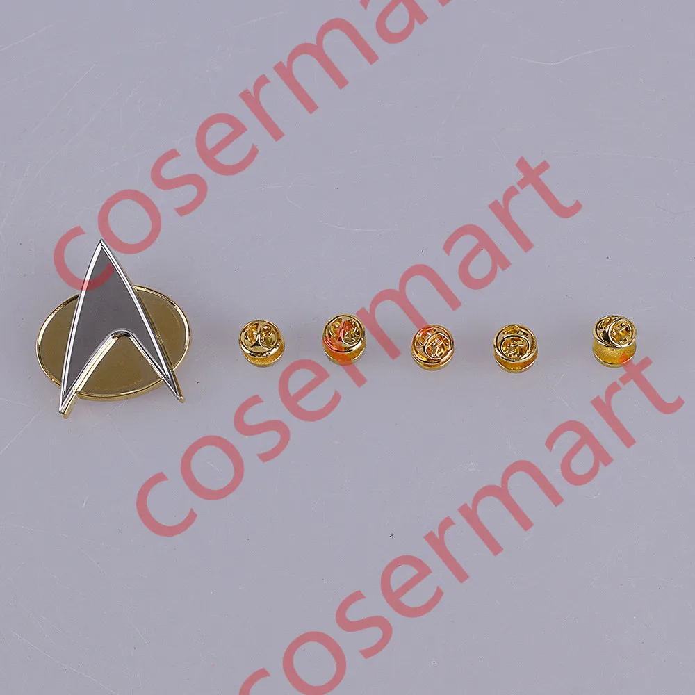 Star Trek Voyager Communicator Metal Badges Pin&Rank PipPips 6pcs Set Cosplay Prop (5)