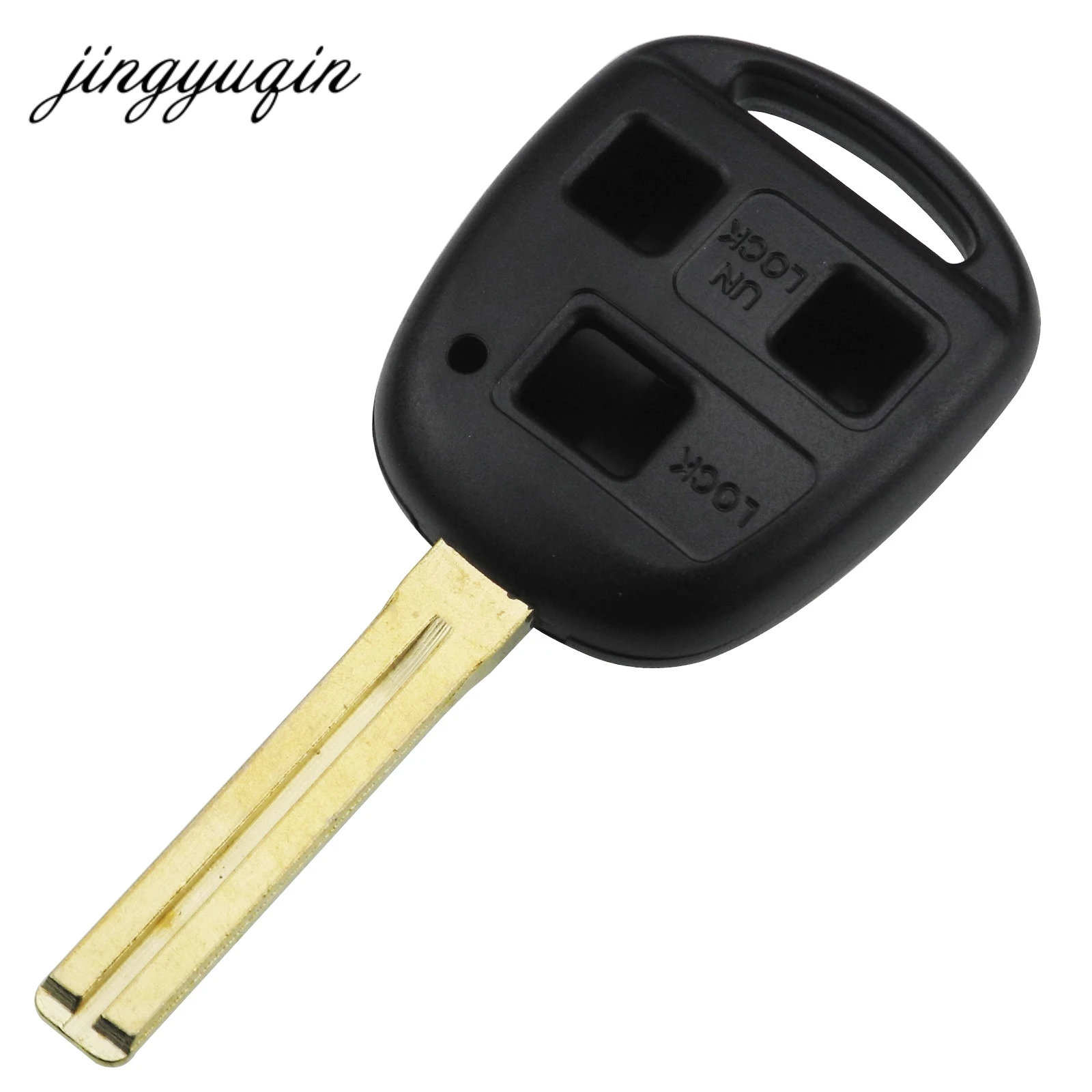 

jingyuqin 2/3 Buttons Uncut Remote Key Shell For LEXUS ES300 GS300 GS430 GX470 LS200 LS300 LS400 RX300 Key Case Replacement