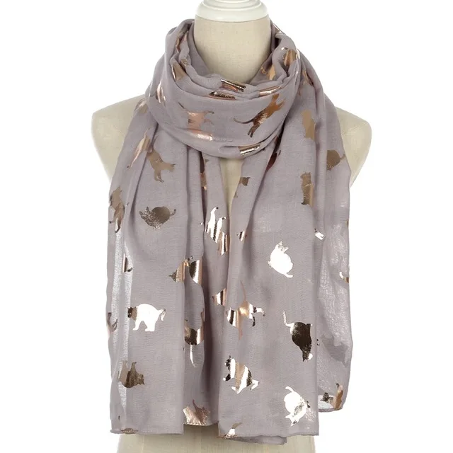 FOXMOTHER-New-Design-Fashion-Shiny-Pink-Grey-Navy-Color-Foil-Gold-Metallic-Cat-Scarf-Wrap-Shawl.jpg_640x640 (2)