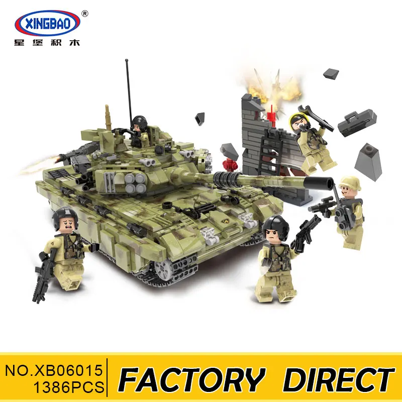 

Xingbao 06015 LegoESS Military Series The Scorpio Tiger Tank Set Building Blocks Bricks Educational Toys For Children DIY Gifts