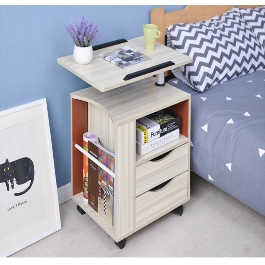 Removable Notebook Computer Desk Bedside Lockers Lift Table Notebook Computer Desk Bedside Lockers