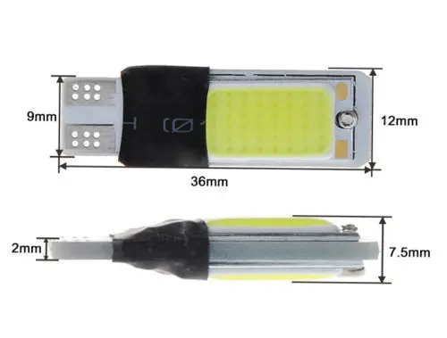2X COB 6W High Power 6000K Canbus Error Free Car Vehicle LED Light Bulb T10 W5W|light bulb dimmable|bulb projectorbulb light strands |