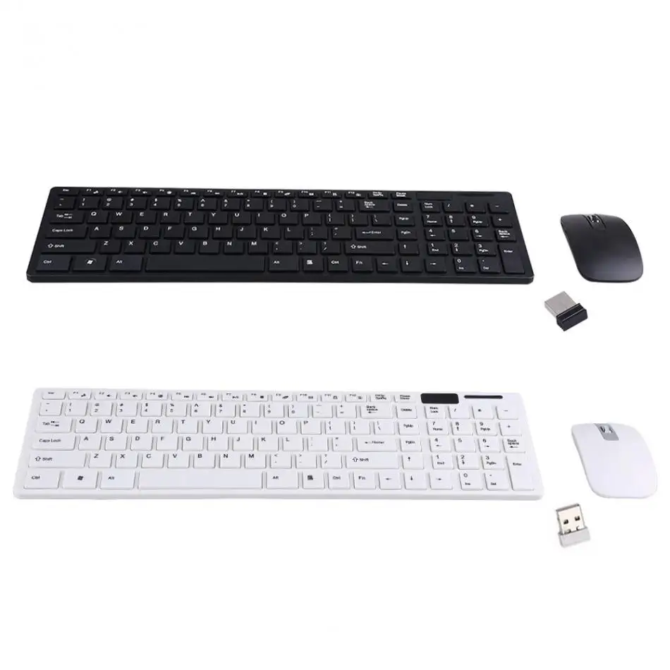 2.4G Ultra-thin Wireless Keyboard And Mouse Mini Multimedia Keyboard Mouse Combo For Home Office