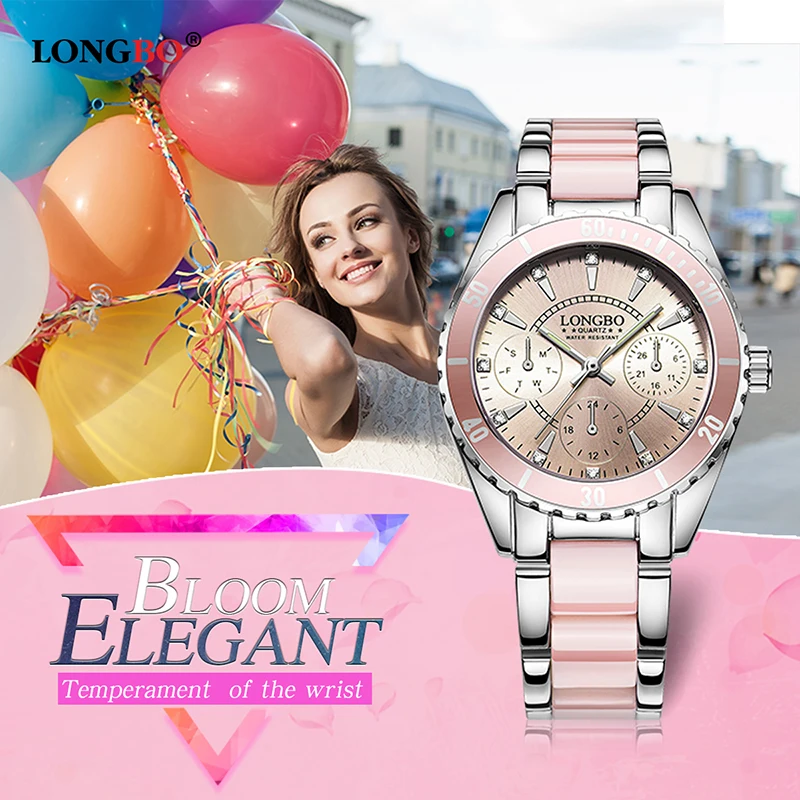 Goede 2019 Longbo Merk Mode Horloge Vrouwen Luxe Keramische En Lichtmetalen Armband Analoge Horloge Relogio Feminino Montre Relogio Klok